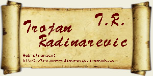 Trojan Radinarević vizit kartica
